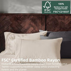 GOKOTTA Soft Standard Pillow Cases, Luxury Silky Cooling Pillow Cases for Hot Sleepers, 100% Rayon Derived from Bamboo, Envelope Closure and Reversible Pillowcases for Hair and Face(20"*26") - Image 2