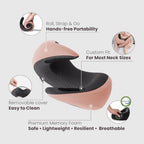 Dream Valley Neck Travel Pillow, Memory Foam,Cooling, Light Pink,L - Image 4