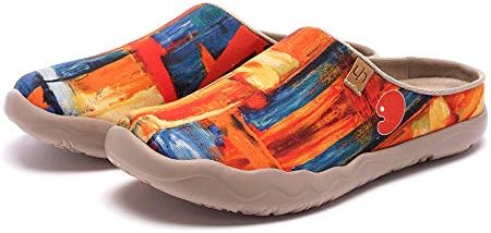 UIN Slipper Woman Travel Art Painted Shoes Wide Toe Casual Home Slip On Mules Malaga - Image 7