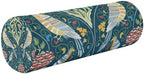 Green Birds Flower Vintage Neck Roll Pillow Bolster Round Health Memory Foam Long Cervical Cylinder Body Pillows with Removable Washable Cover for Bed Legs Back Yoga by QwThum