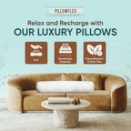 Pillowflex White Bolster Pillow Insert 8x30 in - Soft White Decorative Sham - Image 4