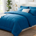 CozyLux King Size Comforter Set Teal - 7 Pieces Bed in a Bag by CozyLux