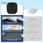 BABUR Thin Memory Foam Seat Cushion - Non-Slip Car Seat Pad for Driving - Image 7