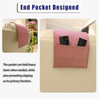Velvet Recliner Headrest Pillow, Non-Slip Neck Support, Pink - Image 6