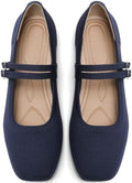 Womens Woven Ballet Flats, Foldable Mary Jane Shoes for Casual Wear by putaomaShoes