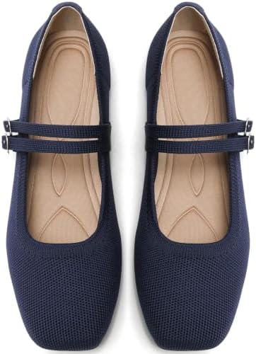 Womens Woven Ballet Flats, Foldable Mary Jane Shoes for Casual Wear by putaomaShoes