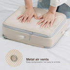 DIMJ Clothes Storage Bag 8 Pack, 19L Compression Storage Bags for Sweater, Closet, Sheet Storage Organizer with Window Handle, Compression Packing Cubes Space Saver Storage Bags with Zipper - Image 5