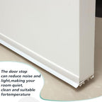 Lineshading 4 Sets Door Sweep Plastic PVC 1 3/4" x 36" Slide on Bottom Exterior Door Seal Strip for Weather Stripping Draft Stopper (White) - Image 5