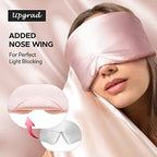 LitBear Silk Sleep Mask Pink and TSA Approved Travel Bottles for Toiletries Pink - Image 5