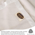 Creswick Woollen Mills 100% Australian Merino Wool Blanket – Soft Warm and Natural with Satin Binding, Breathable Luxury Bedding for All Seasons, (Natural, Throw) - Image 6