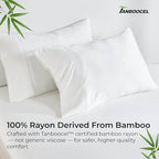 GOKOTTA Soft Pillow Cases Queen Set of 2, Luxury Silky Cooling Pillow Cases for Hot Sleepers, 100% Rayon Made from Bamboo, Envelope Closure and Reversible Pillowcases for Hair and Face(20"*30") - Image 6