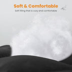MATBEBY Full Size Mattress Pad - Cooling Breathable Mattress Topper, Quilted Fitted Mattress Protector, Pillow Top Mattress Cover with 8-21" Deep Pocket, Soft, Machine Washable, Black, 54x75 Inches - Image 3