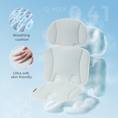 Momcozy Universal Stroller Cooling Pad, Detachable 2-Piece Cushion - Image 2