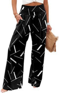 Angerella Womens Elastic High Waisted Palazzo Pants Casual Wide Leg Long Lounge Pant Trousers with Pocket by Angerella