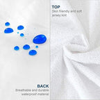 Moonsea Waterproof Zippered Pillow Protector, 4 Pack Cotton Terry Queen Size 20 x 30 Inch Pillow Protector, Pillow Covers Encasement, Pillow Case White - Image 4