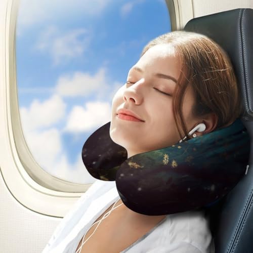 Neck Pillow, Soft Comfortable U Shape Memory Foam Travel Pillow - Image 3