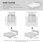 Bedsure Comforter King Size - King Comforter for All Season, Ultra-Soft Quilted Down Alternative Comforters Prewashed Duvet Insert, Blanket for Bed with 4 Tabs, Machine Washabl, Navy, 90x102 in - Image 2