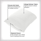 AllerEase Platinum Allergy Pillow Protector Standard/Queen 4pack - Image 2