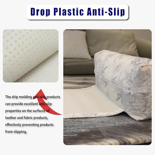 Velvet Recliner Headrest Pillow, Non-Slip Neck Support, Leaves - Image 3