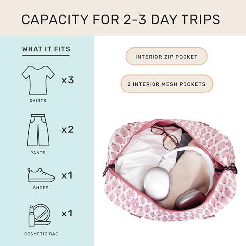 Jadyn Lola Travel Bag, Weekender/Overnight Duffel, Gym Tote Bag for Women, Men - Image 2