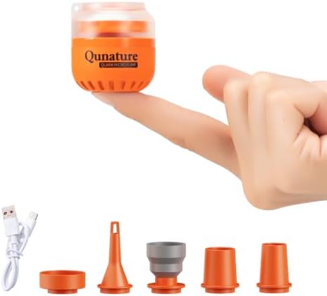 Mini Air Pump, Battery-Free Type-C, 5KPa/400L/min, 29g, Inflation for Air Mattress by QUNATURE