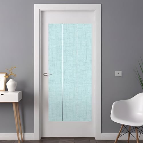 Window Privacy Film Frosted, Ice Mint Non-Adhesive Static Cling Window Tint, Rustic Farmhouse Solid Color Insulated Windows Frosted Films for Living Room, 35.4 x 78.7 Inches - Image 3