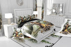 Erosebridal Happy Camping Toddler Bedding Set,RV Camper Comforter Sets for Travel Trailer Bunk,Forest Bear Quilt Bed Set for Boys Girls,Rustic Farmhouse Bedroom Decor,1 Pillowcase Breathable - Image 6