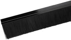 uxcell Door Brush Bottom Sweep h-Shape Aluminum Alloy Holder with 2.36-inch Black Nylon Brush, 1000mm x 80mm(Approx 39.37-inch x 3.15-inch) - Image 5
