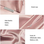 DISANGNI 100% Natural Mulberry Silk Pillow case for Hair and Skin with Hidden Zipper 22 Momme Both Sides Real Silk Pillow Case (2pc Queen Size 20" x30", Pink) - Image 5