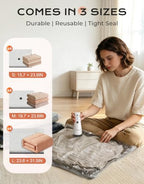 Reusable Vacuum Storage Bags for Travel with Rechargeable Pump - Image 3