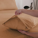 100% French Linen Pillowcase Set of 2, Breathable Envelope Closure Soft Linen Pillow Cover,Soft Luxury Hotel & Home Use, Gift - Image 2