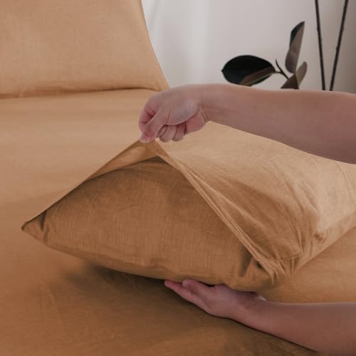 100% French Linen Pillowcase Set of 2, Breathable Envelope Closure Soft Linen Pillow Cover,Soft Luxury Hotel & Home Use, Gift - Image 2
