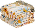 LUTBM Boho Throw Blanket for Couch 50"x60", Cotton Decorative Bed Throws by LUTBMFindYourFreeSpiritatHome