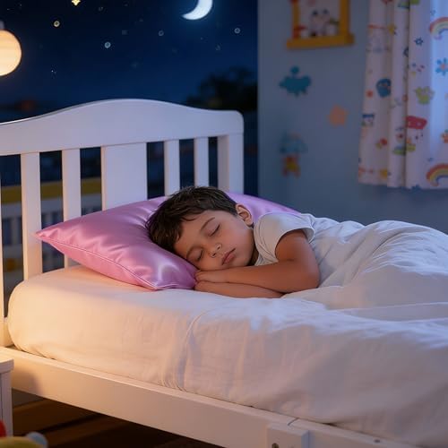NTBAY Toddler Pillows with Pillowcases Set, 4 Piece 13 x 18, Light Pink - Image 2