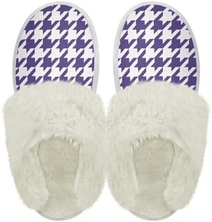 Cotton Slippers With Fluffy Edges House Slippers by PJHEQOXE