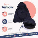 Baby Carrier Cover with Detachable Hood - Windproof & Water-Resistant Winter Car Seat Cover Baby Girl & Boy, Universal Travel Carrier & Stroller Blankets for Babies - Lightweight Fabric - Image 3