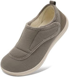 Scurtain Mens House Slippers Comfortable Wide Diabetic Orthopedic Shoes by Scurtain