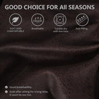 Leather Look RV Dinette Cushion Covers, Stretch Camper Cushion Slipcovers for Travel Trailer Couch RV Booth Seat, Replacement Camper Sofa Chair Protector (2 Backrest Cover & 2 Bench Cover,Chocolate) - Image 6