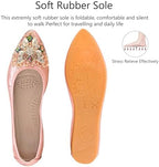 KUNWFNIX Women Ballet Flats Rhinestone Wedding Ballerina Shoes Foldable Sparkly Comfort Slip on Flat Shoes - Image 4