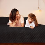 Exclusivo Mezcla Reversible California King Quilt Set, Black - Image 3