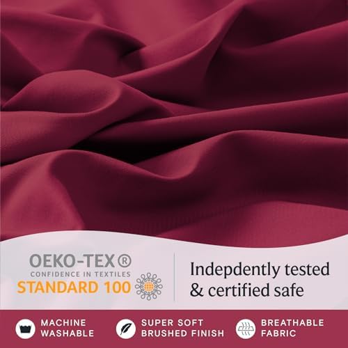 Twin XL Sheets Set, Cooling & Soft Deep Pocket Bed Sheets, 3PC - Image 5