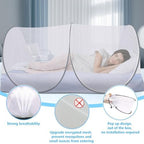 2 Pcs 78 * 41 * 31 Inch Extra Large Pop Up Mosquito Net, Portable Mesh Tent - Image 3