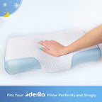 Derila Cooling Pillowcase for King Neck Pillow, 23.6 x 13.4 x 4.3 in - Image 2