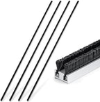 Pushglossy 4 Pcs 48inch Commercial Door Astragal Seal with Weatherstripping by Pushglossy