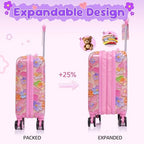 16’’ Kid’s Luggage Set with Spinner Wheels, Hardside with Suitcases,6 Piece - Image 3