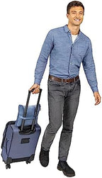 BlueHills Travel Blanket Pillows for Two Airplane Traveling Essentials Flight Throws in Bag case with Backpack Clip Compact Large Plane Accessories – Teal Green and Grayish Blue - Image 5