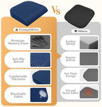 TranquilRelax 2XL Memory Foam Seat Cushion for Office Chair, 3.7-Inch, Blue - Image 4