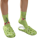 Jeiento Women's Fuzzy Slippers and Sock Set Warm Cozy Memory Foam House Shoes Soft Slip-on Slides Spa Slippers for Hotel - Image 4