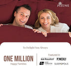 Pizuna 100% Cotton King Pillow Shams 400 Thread Count Rio Red - Image 4