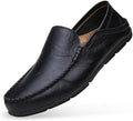Go Tour Men's Premium Genuine Leather Casual Slip on Loafers Breathable Driving Shoes Fashion Slipper by GoTour